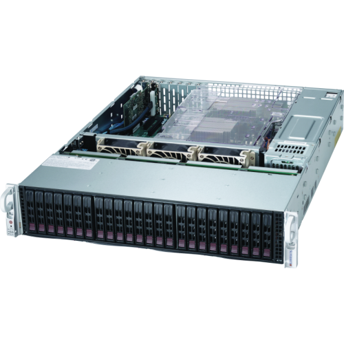 Подробное фото Сервер Supermicro 2028R 2*Xeon E5-2620v3 32Gb 2133P DDR4 26x noHDD 2.5" RAID Broadcom 3008, 2*PSU 920W