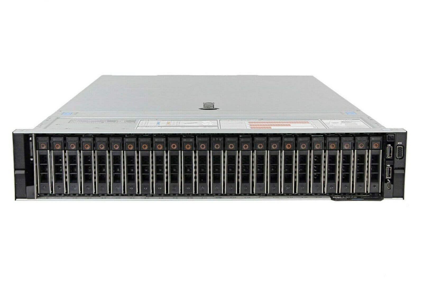 Изображение Сервер DELL PowerEdge R740XD Xeon 2x Gold 6154 256Gb DDR4 2400T 24x noHDD 2.5"(12x NVME), SAS RAID Perc H330, 2*PSU 1100W