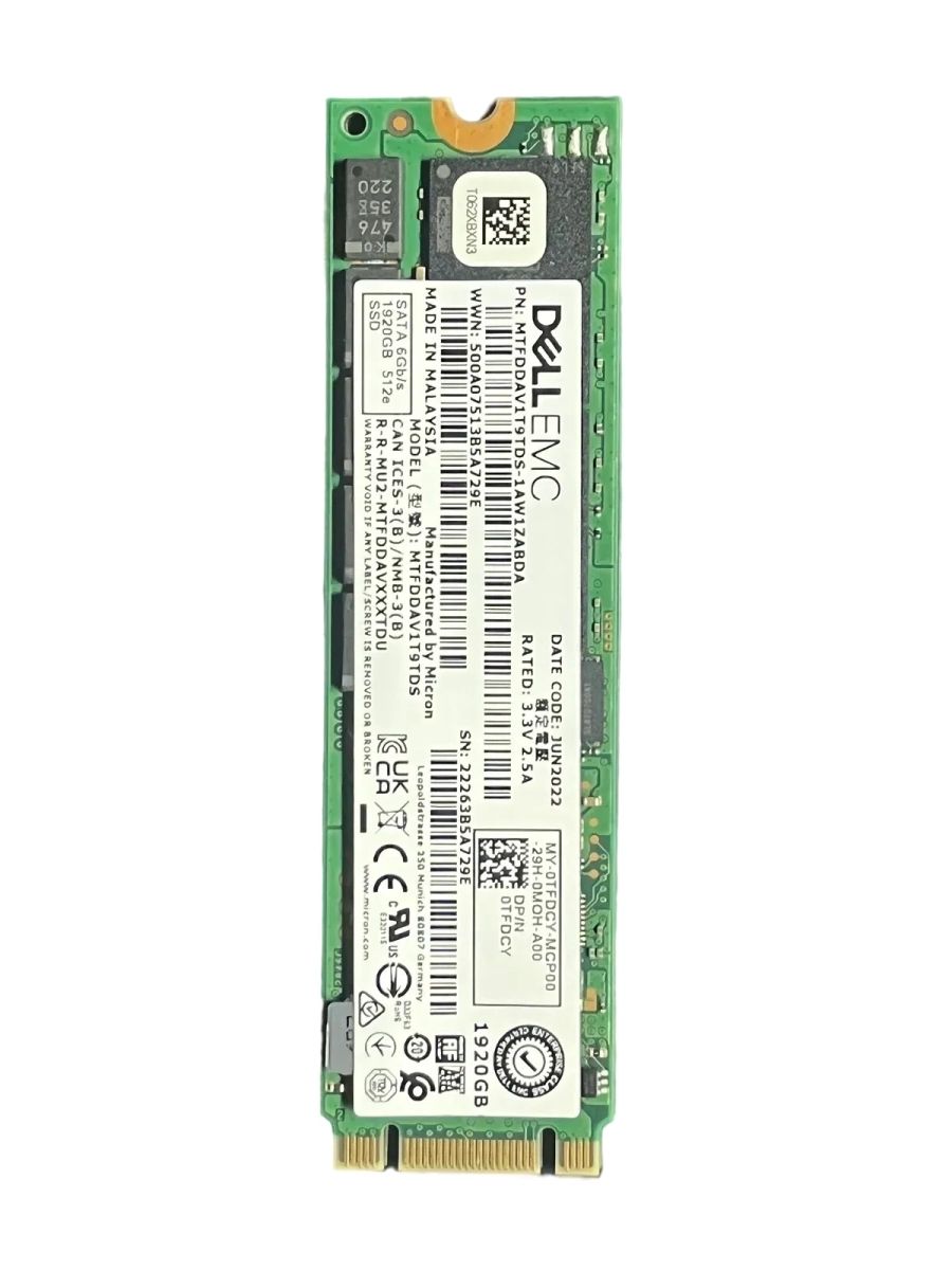  SSD 1.92tb M.2 Micron SATA 6G