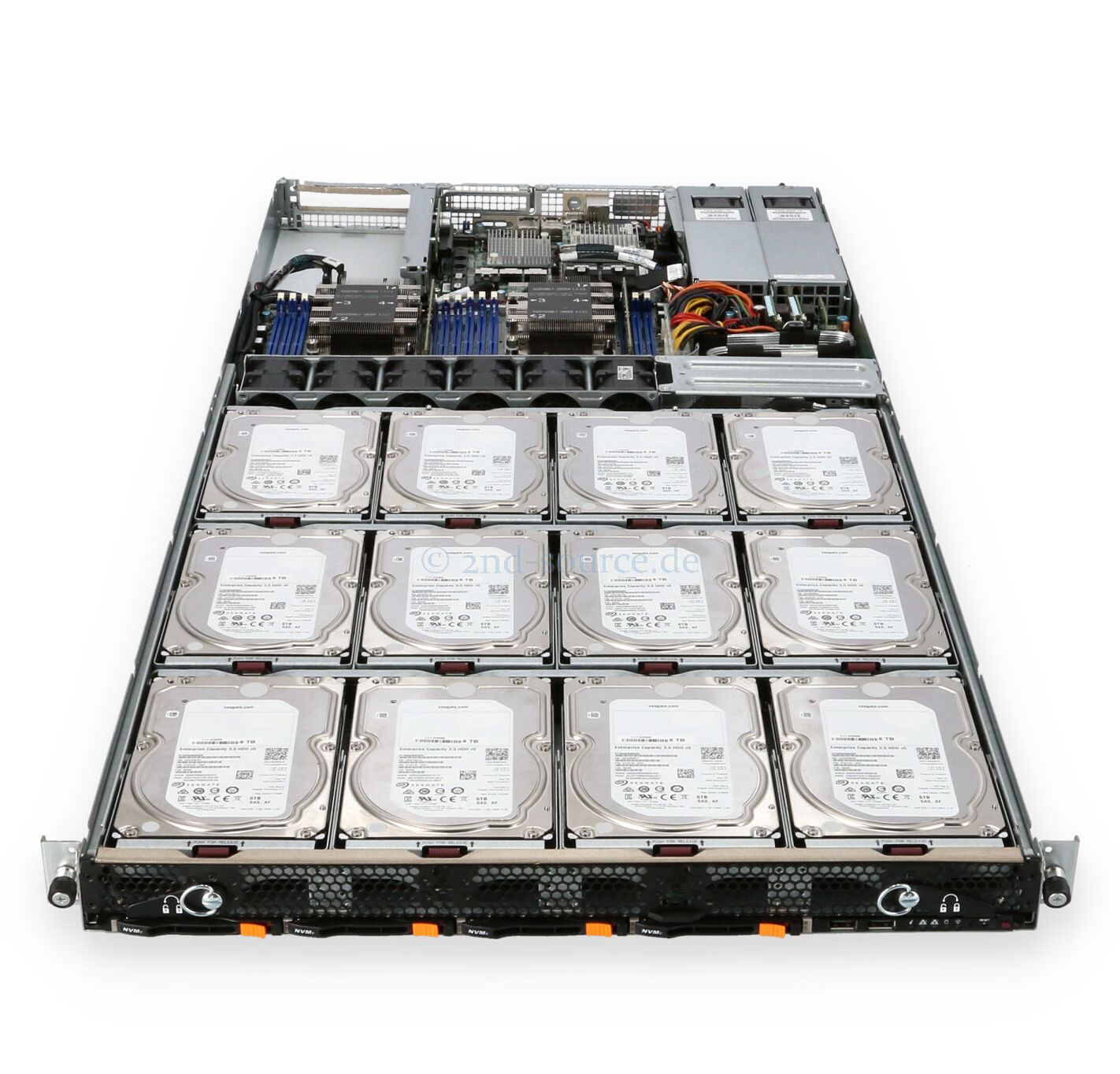 Подробное фото Сервер Supermicro 6019P-ACR12L Xeon 2x Gold 6138 128Gb DDR4 2400T 12x noHDD 3.5" + 4x 2.5" , RAID Broadcom 3224 SAS3 , 2*PSU 600W