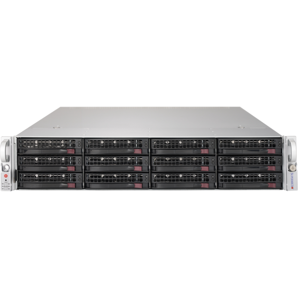 Подробное фото Сервер Supermicro 6029U Xeon 2x Platinum 8168 512Gb DDR4 2400T 12x noHDD 3.5" SATA/SAS, RAID LSI 9361-8i with BBU, 2*PSU 1000W