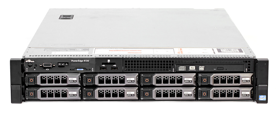 Подробное фото Сервер DELL PowerEdge R720 Xeon 2x E5-2620 32Gb 10600R DDR3 8x noHDD 3.5" SAS RAID Perc H710 mini, 512Mb, 2*PSU 750W