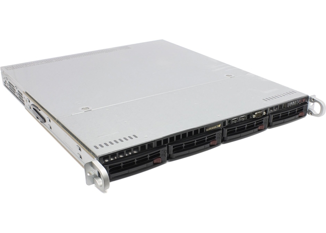 Подробное фото Сервер Supermicro 6017R 2*Xeon E5-2620 32Gb 10600R DDR3 4x noHDD 3.5" C602 SATA/SSD PSU 600W
