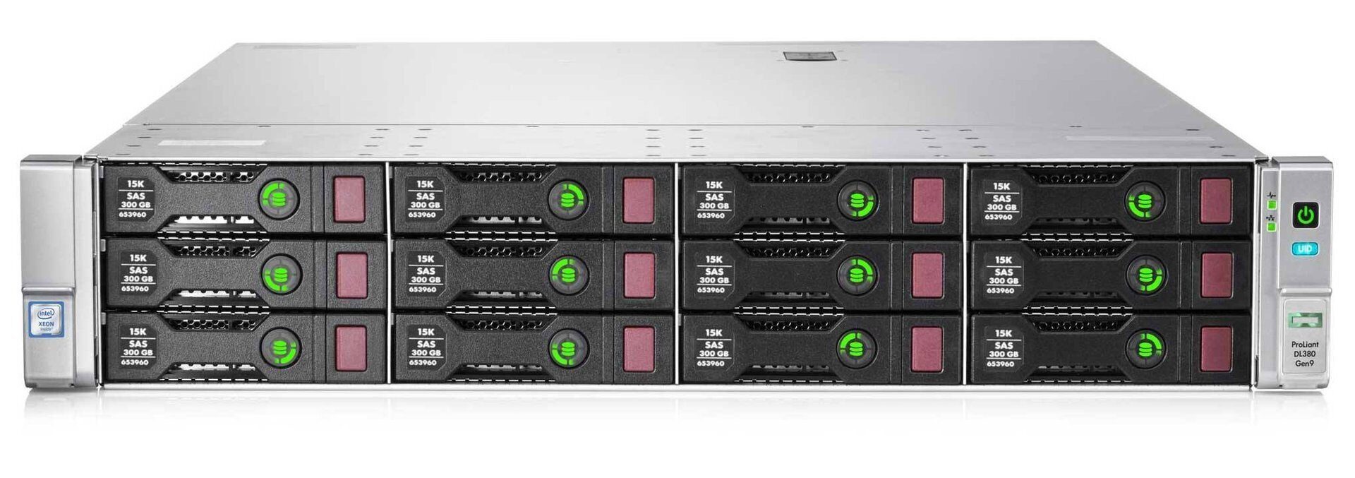 Изображение Сервер HP Proliant DL380 G9 Xeon 2x E5-2640v4 64Gb 2133P DDR4 12x noHDD 3.5" SAS RAID P840, 4096Mb + BBU 2xPSU 800W