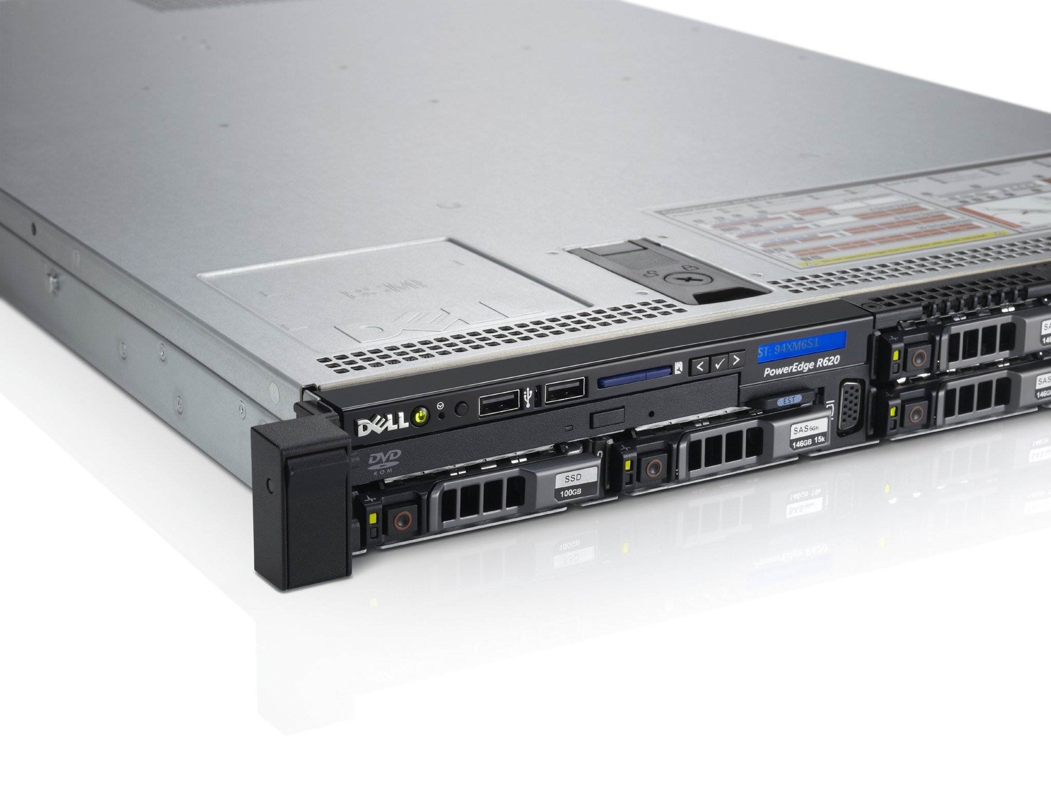 Подробное фото Сервер DELL PowerEdge R620 2x Xeon E5-2620v2 32Gb 12800R DDR3 8x noHDD 2.5" SAS RAID Perc H710 mini, 512Mb, DVD, 2*PSU 750W