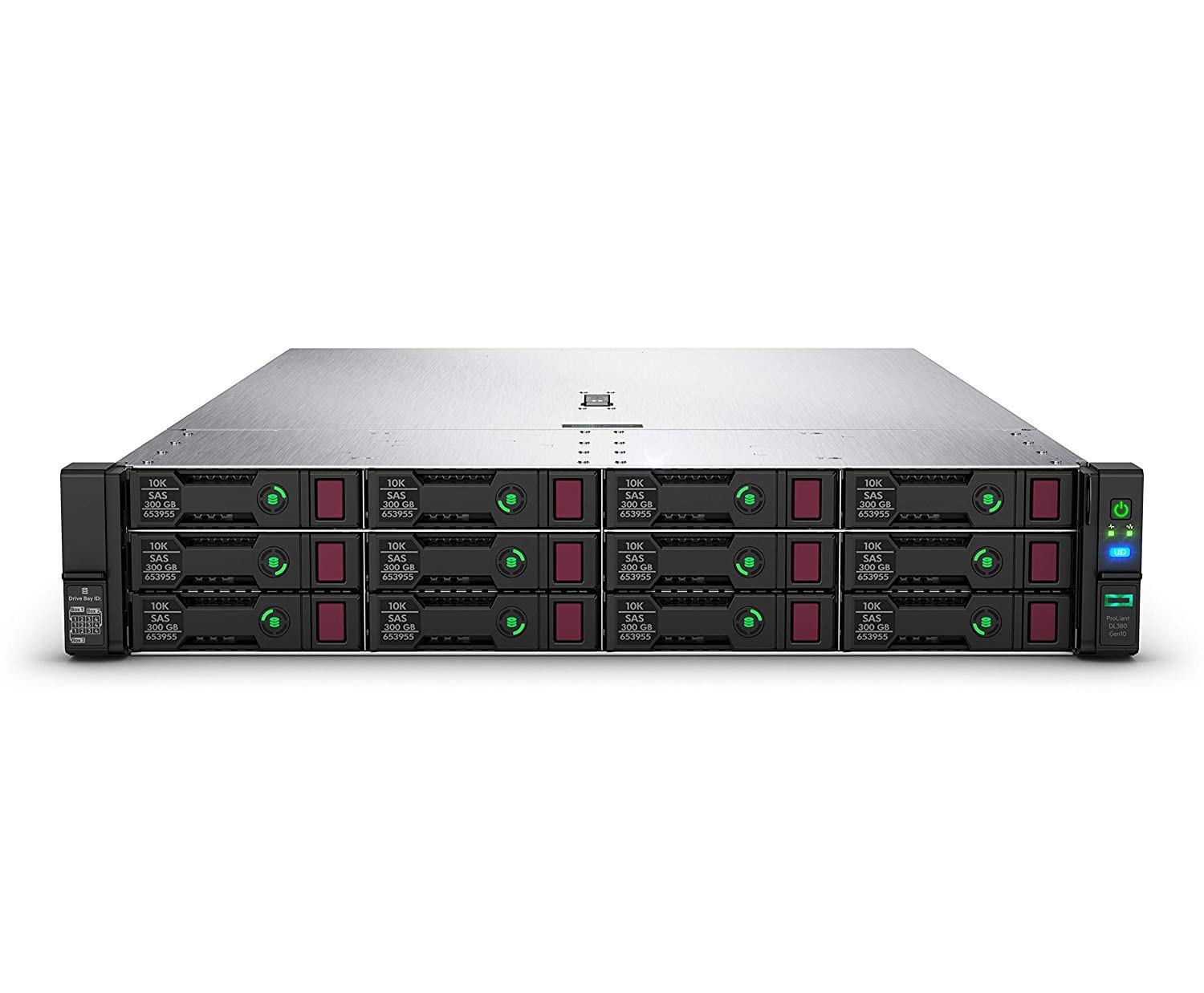 Изображение Сервер HP Proliant DL380 G10 Xeon 2x Gold 6144 192Gb DDR4 2400T 12x noHDD 3.5" + 2x noHDD 2.5"  RAID P408i-A SR + BBU 2xPSU 800W