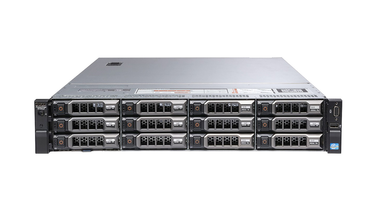 Изображение Сервер DELL PowerEdge R730XD Xeon 2x E5-2698v4 384Gb DDR4 2133P 12x noHDD 3.5"+ 2x noHDD 2.5", SAS RAID PERC H330 , 2*PSU 1100W