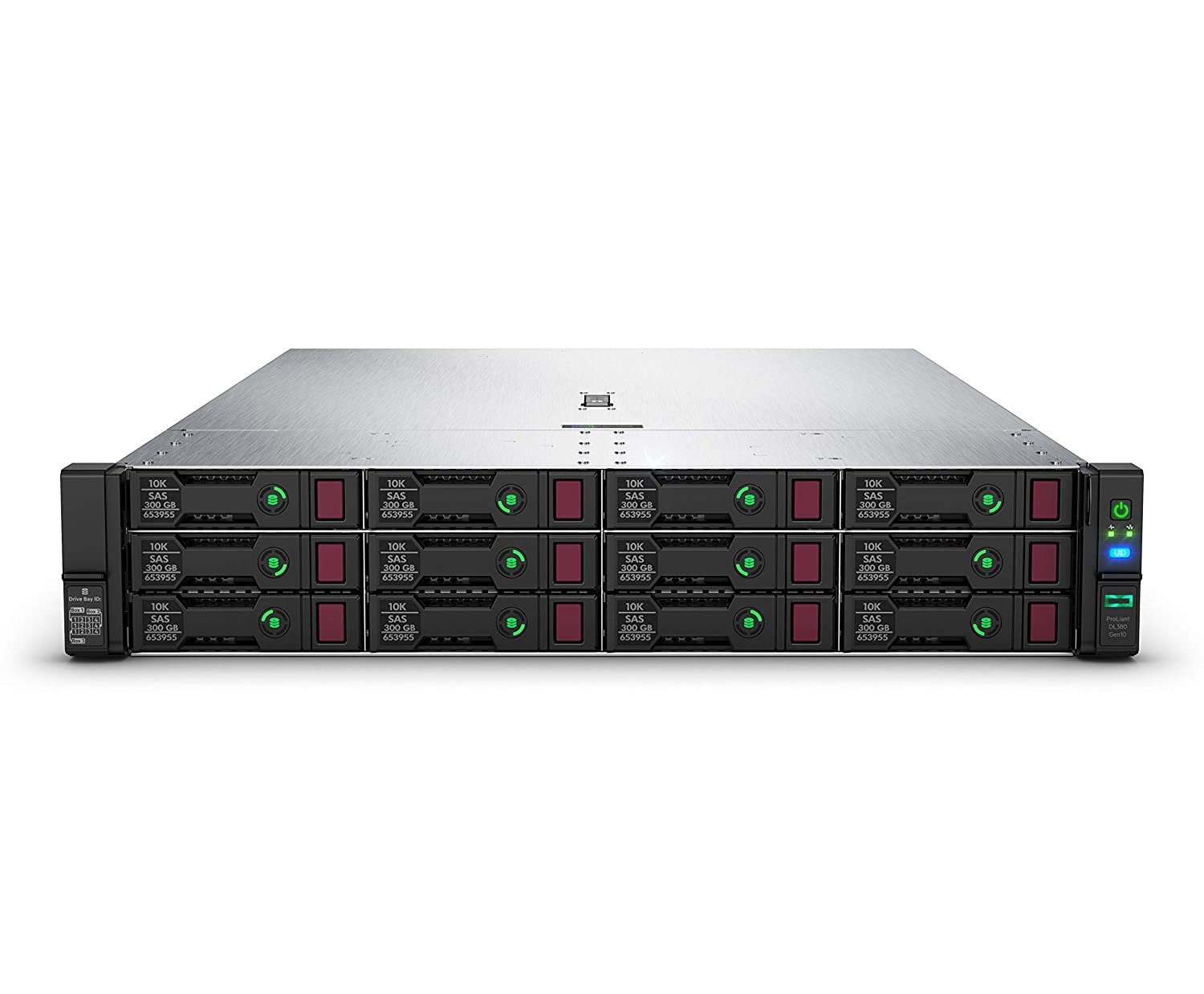 Изображение Сервер HP Proliant DL380 G10 Xeon 2x Platinum 8173M 384Gb DDR4 2133P 12x noHDD 3.5" + 2x noHDD 2.5"  RAID P408i-A SR + BBU 2xPSU 800W