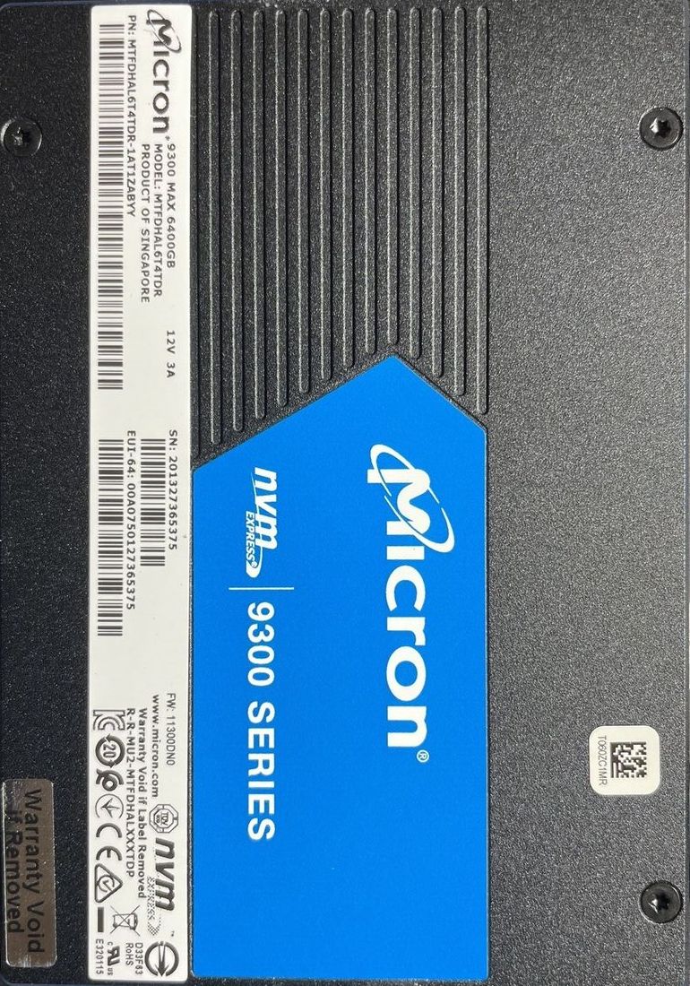 SSD 2,5" 3.2Tb nvme Micron 9300 U.2  