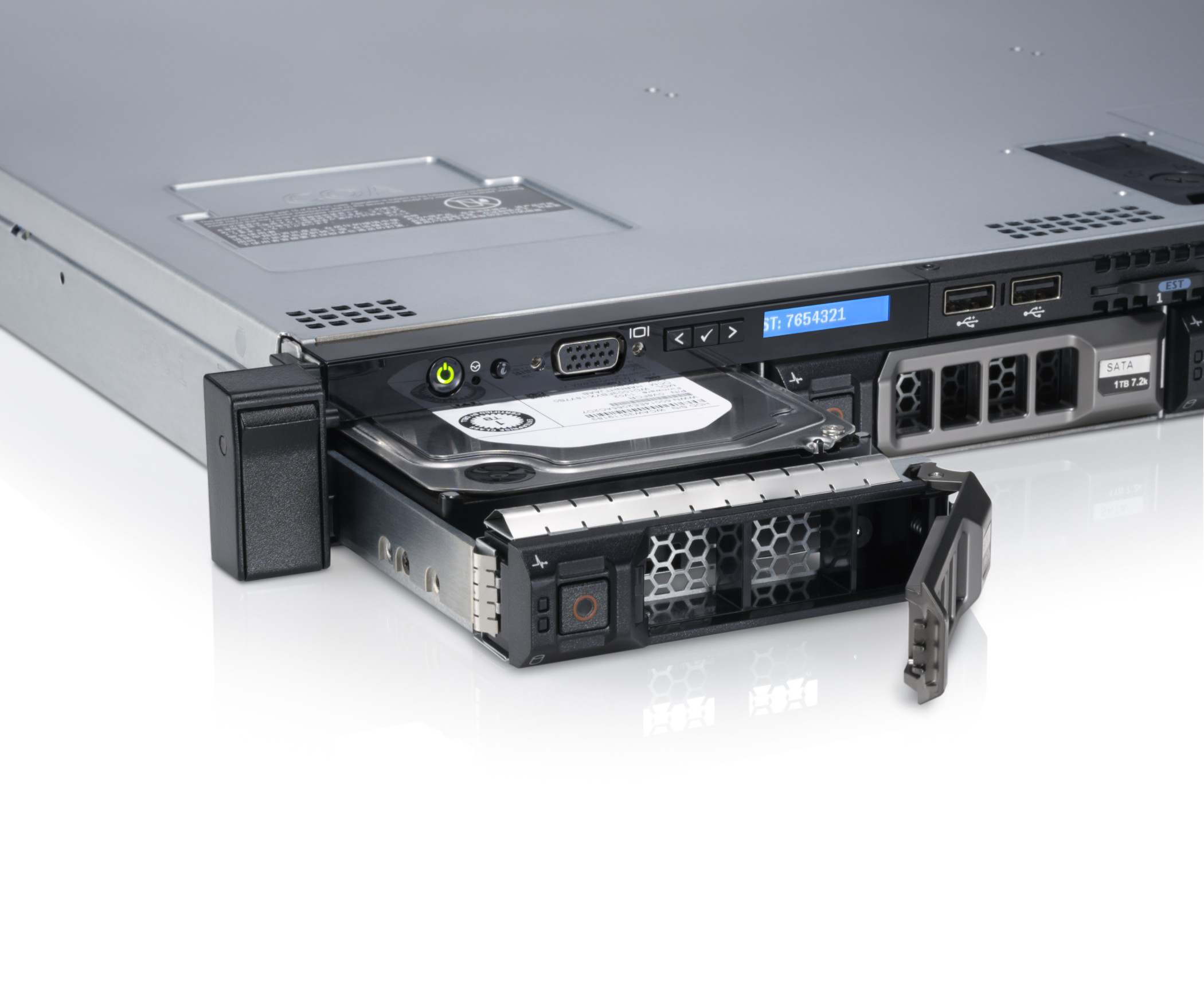 Подробное фото Сервер DELL PowerEdge R320 Xeon E5-2470 Ram 48Gb 10600R DDR3 PERC S110, 4*noHDD 3,5" DVD 2*PSU 350W