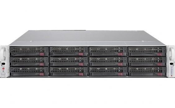 Подробное фото Сервер Supermicro 6028R 2x Xeon E5-2680v4 128Gb 2133P DDR4 12x noHDD 3.5" RAID AOC-S3108L-H8iR, 2*PSU 920W