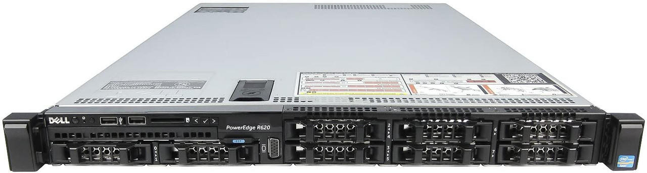 Изображение Сервер DELL PowerEdge R620 Xeon 2x E5-2670 64Gb 10600R DDR3 8x noHDD 2.5" SAS Perc H710mini, 512Mb, DVD, 2*PSU 750W