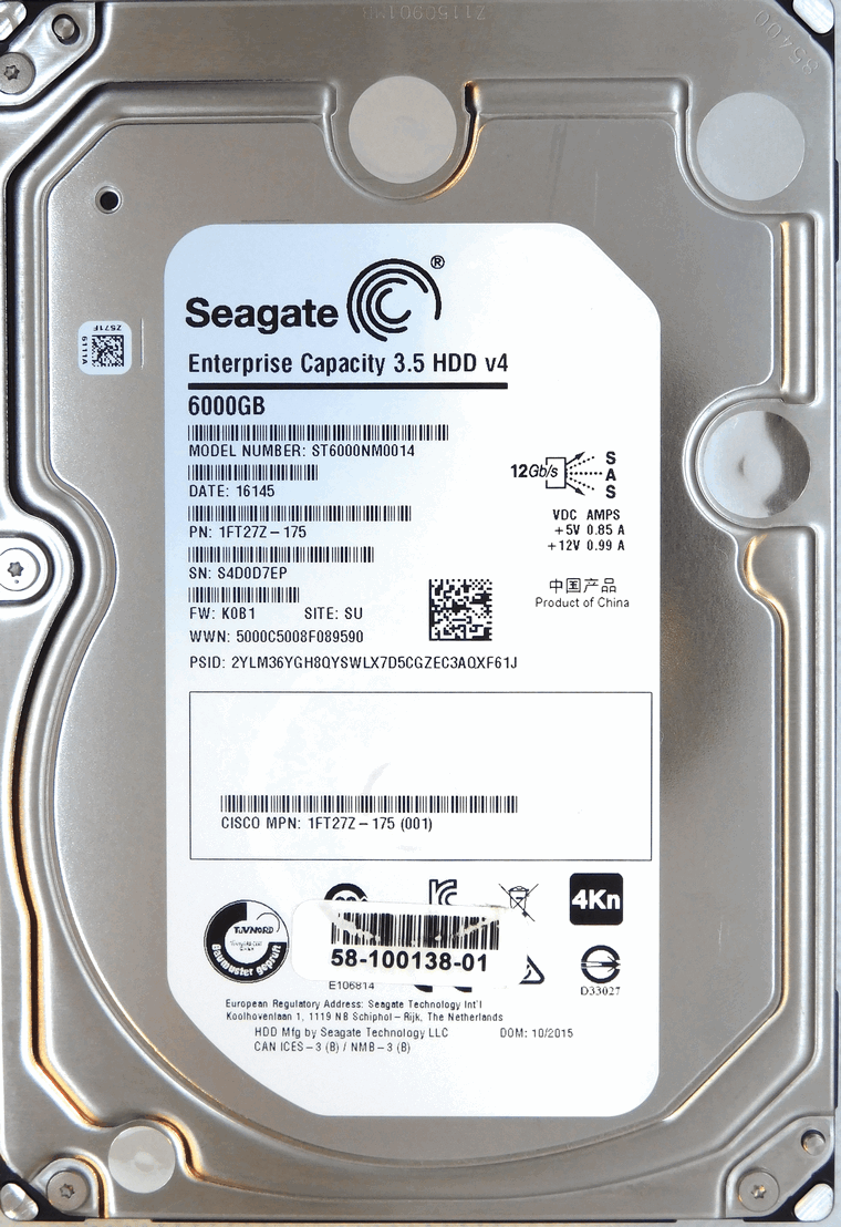 Жесткий диск Seagate 6TB SAS 12G 7.2K ST6000NM0014
