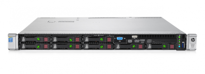 Изображение Сервер HP Proliant DL360 G9 Xeon 2x E5-2637v3 128Gb 2133P DDR4 8x noHDD 2.5" SAS RAID p440ar, 2048Mb 2xPSU 500W